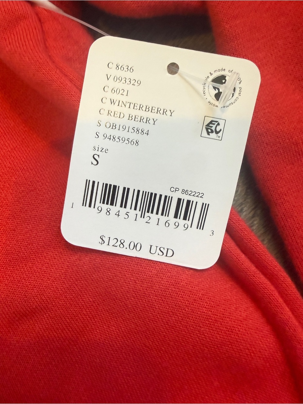 FREE PEOPLE FP Movement Seeing Double Red Sweatshirt and Shorts Set Small NWT - Picture 4 of 7